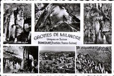 CPA Grottes De Milandre Unique Boncourt (Frontiere franco Suisse)