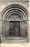 CPA Saint Sauveur Portail de l Eglise des Templiers