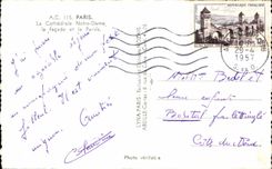 CPA Paris the Notre Dame Cathedral the Frontage and the Square