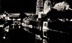 CPA Paris Notre Dame Illuminee