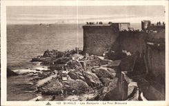 CPA St Malo Les Remparts La Tour Bidouane