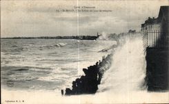 CPA St Malo Silion one day of storm