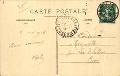 CPA St Malo Large Be the Tomb of Chateaubriant one Day C Storm