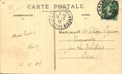 CPA Saint Malo Coucher de Soleil sur le Grand Be