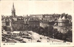 CPA Saint Malo the Gate St Vincent and the Castle