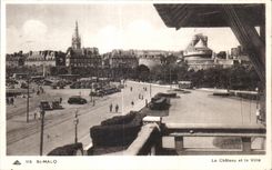 CPA Saint Malo the Castle and the City