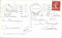 CPA Saint Malo Illumination of the Castle