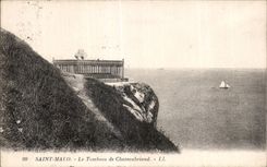 CPA Saint Malo the Tomb of Chateabriand