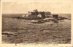 CPA Saint Malo the Fort National one has High tide High Tide
