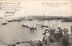 CPA Saint Malo View General View Botrel Boats