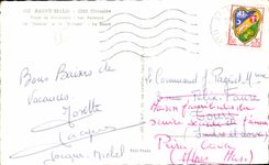 CPA Saint Malo ISCECorsair Beach of Tired Bonsecours Walls the Cliff and Britrany the Basin