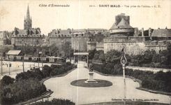 CPA Dimensions Emeraude Malo Saint Seen from Casino Train