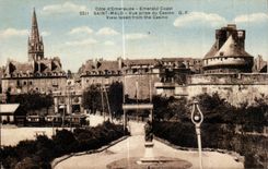 CPA Cote d Emeraude Emerald Coast Saint Malo Vue Prise du Casino View taken from the Casino Train 