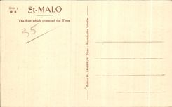 CPA Saint Malo Le Fort qui Protegeait La Ville