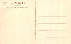 CPA Saint Malo Le Fort qui Protegeait La Ville