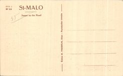 CPA Saint Malo La Rade au Crepuscule