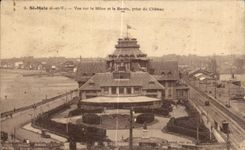 Santo Malo de CPA visto en el surco y el lavabo tomados del castillo
