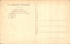 Los bordes suaves de CPA Francia Bretana Josselin (Morbihan) de expulsan y el castillo del vle