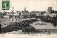 CPA visto del santo Malo de Emevaude de las dimensiones de la terraza del casino