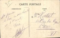 CPA dimensiona a santo Malo de Emevaude la playa de la buena ayuda un dia de tormenta