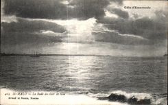 Caminos del St Malo de CPA con el claro de luna Artaud y Norais Nantes