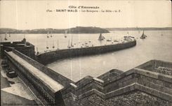 CPA dimensiona a santo de Emeraude Malo las paredes el topo