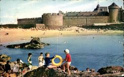 Playa de Malo ISCECorsair del santo de CPA de la gama y de las paredes