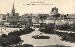 Esmeralda de Emeraude de las dimensiones de Malo del santo de CPA vista del tren del casino