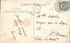 CPA Saint Malo Vue prise du Casino Train 