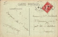 El santo Malo de CPA dimensiona la costa de Emeraude Emeral las paredes en el dia de tormenta