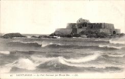 CPA Saint Malo Le Fort National par Grosse Mer