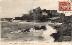 CPA Sant Malo el nacional uno de la fortaleza