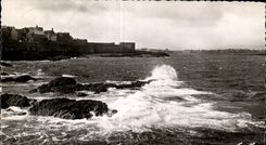 CPA Sant Malo dimensiona la esmeralda en Bretana las paredes y el estuario de el rancio