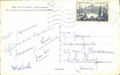 St Malo ISCECorsair de CPA el castillo y las noticias de Construtions