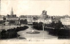 Santo Malo de CPA el jardin del casino y del tren del castillo