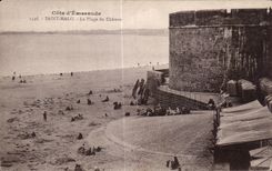 CPA dimensiona a santo de Emeraude Malo la playa del castillo