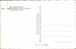 CPA en el santo Malo de Bretana la puerta grande