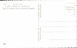 CPA en el santo Malo de Bretana la caminata del fortifiee de la ciudad de las paredes