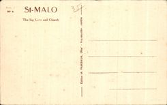 Santo Malo de CPA la puerta grande y la catedral