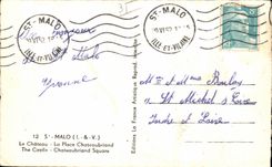 St Malo de CPA el castillo el lugar Chateaubriant el jardin publico de Chateaubriant del castillo