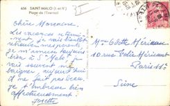 Playa de Malo del santo de CPA de la gama de I