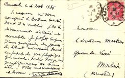 CPA Saint Malo La digue par gros temps