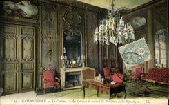 CPA Rambouillet the Castle the Study of the President of the Republic