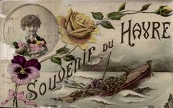 Recuerdo de CPA del dueno de la charca de pescados de Marie Christine Henry del casino y del hotel de Le Havre