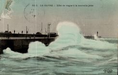 Efecto de CPA Le Havre de la imprecision al nuevo faro del faro del embarcadero