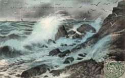 CPA Le Havre el cabo de cortes un dia de tormenta