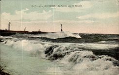 CPA Lre Harve el un dia portuario de Tenpete