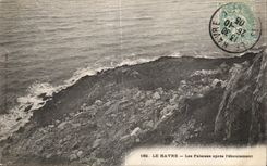 Acantilados de CPA Le Havre despues de que aboulement de I