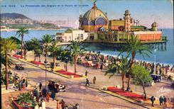 CPA Nice the Walk of the English and the Palate of the Pier
