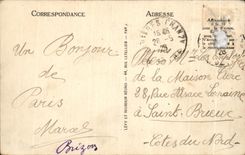 CPA Paris Avenue of Opera taken of the large hotel of the Louvre